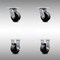 Service Caster 4 Inch SS Glass Filled Nylon Caster Set with Roller Bearing 2 Swivel 2 Rigid SCC SCC-SS30S420-GFNR-2-R-2 - alternate 1